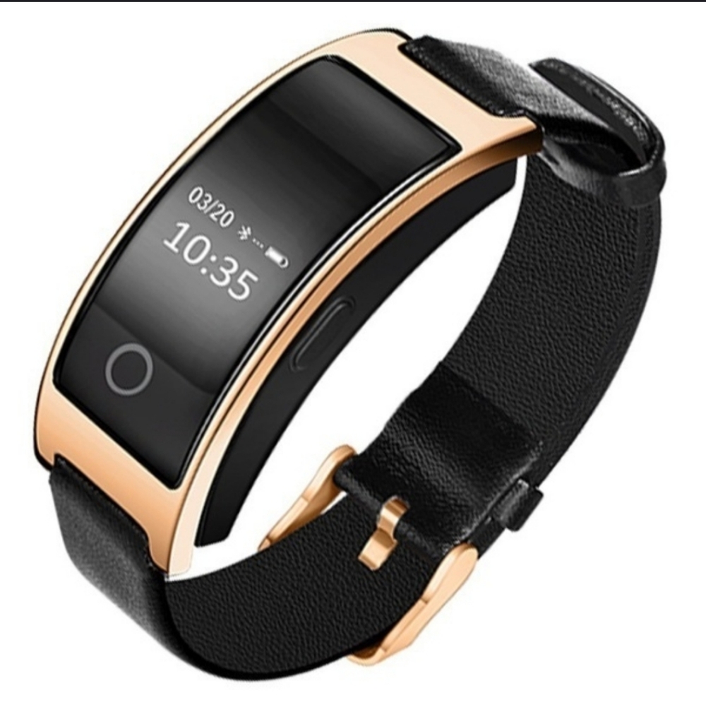 Smart watch leather watch bracelet fitness tracker - Picture 2 of 8